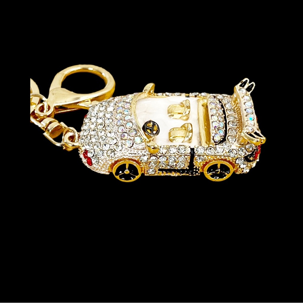 Luxury Bling Car Keychain | Rhinestone Crystal Key Ring - Picture 4 of 14